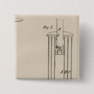 Philadelphia, Pennsylvania Vierkante Button 5,1 Cm