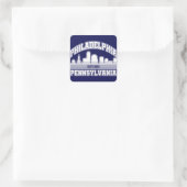 Philadelphia, Pennsylvania Vierkante Sticker (Tas)