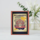 Philadelphia Pennsylvania Vintage Travel Briefkaart (Staand voorkant)
