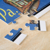 Philadelphia Pennsylvania Vintage Travel Legpuzzel (Zijkant)