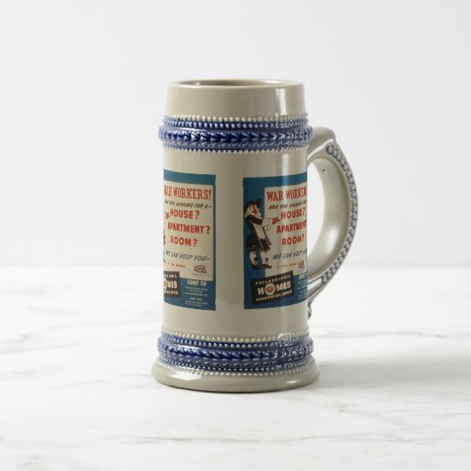 Philadelphia Pennsylvania ww2 woningtekort Bierpul (Voorkant rechts)