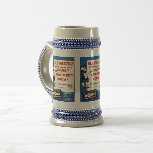 Philadelphia Pennsylvania ww2 woningtekort Bierpul (Voorkant links)