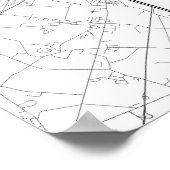 Philadelphia, Pennsylvania (zwart op wit) Poster (Hoek)