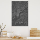 Philadelphia, Pennsylvania (zwart wit) Poster (Keuken)