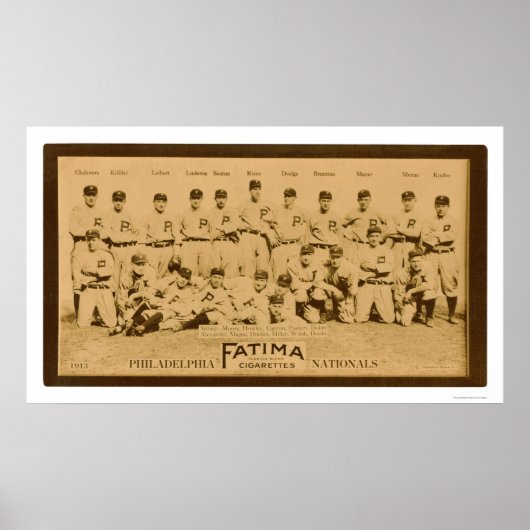 Philadelphia Phillies Team 1913 Poster (Voorkant)