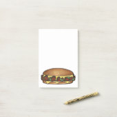 Philadelphia Philly Cheese Steak Sandwich Post-it® Notes (Op bureau)