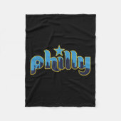 Philadelphia Philly - Throwback Design - Klik op Fleece Deken (Voorkant)