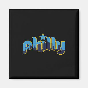 Philadelphia Philly - Throwback Design - Klik op Magneet