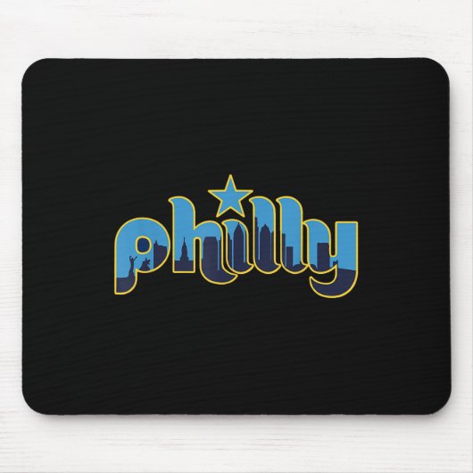 Philadelphia Philly - Throwback Design - Klik op Muismat (Voorkant)