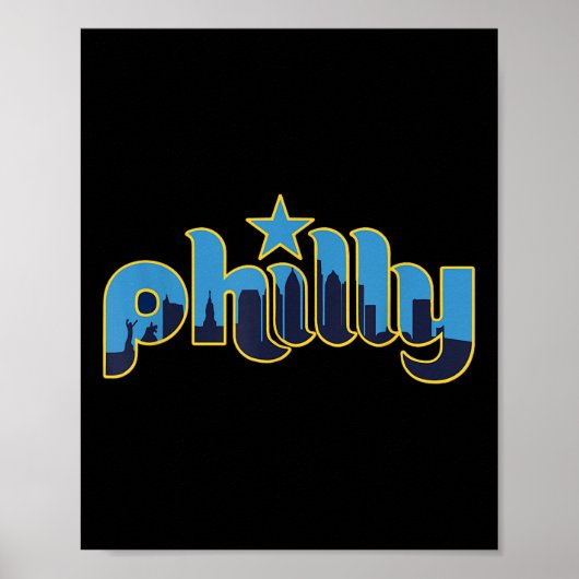 Philadelphia Philly - Throwback Design - Klik op Poster (Voorkant)