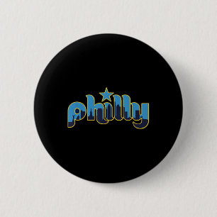 Philadelphia Philly - Throwback Design - Klik op Ronde Button 5,7 Cm