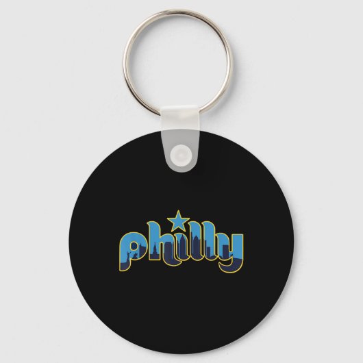 Philadelphia Philly - Throwback Design - Klik op Sleutelhanger (Voorkant)