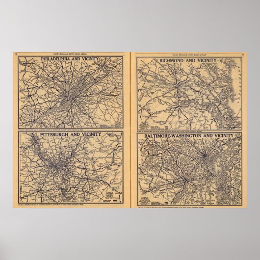 Philadelphia, Pittsburgh, Richmond Poster (Voorkant)