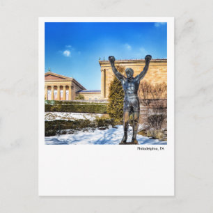 Philadelphia Post Kaart-Rocky Statue Briefkaart
