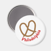 Philadelphia Pretzel Magneet (Voorkant / Achterkant)