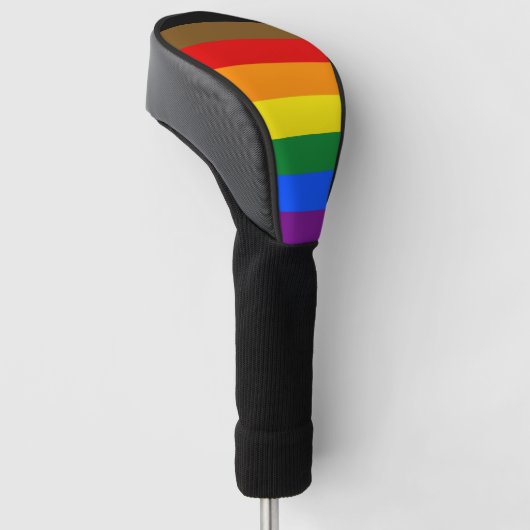 Philadelphia Pride Flag LGBT-regenboogsymbool Golfheadcover (Schuin)