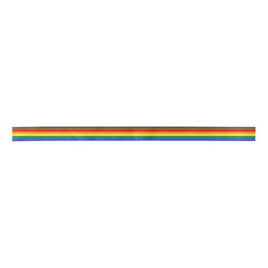 Philadelphia Pride Flag LGBT-regenboogsymbool Satijnen Lint (Voorkant)