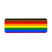 Philadelphia Pride Flag LGBTQ Etiket (Voorkant)