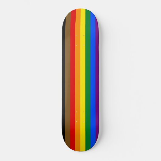 Philadelphia Pride Flag LGBTQ Persoonlijk Skateboard (Voorkant)