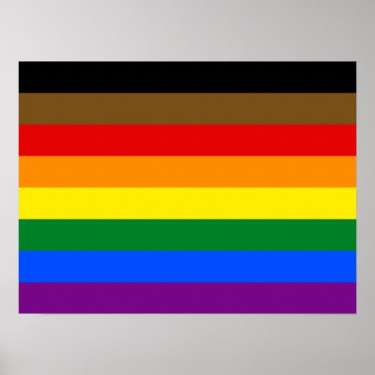 Philadelphia Pride Flag LGBTQ Poster (Voorkant)