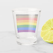 Philadelphia Pride Flag LGBTQ Shot Glas (Achterkant)