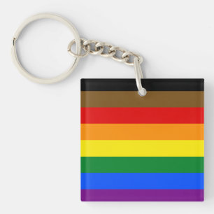 Philadelphia Pride Flag LGBTQ Sleutelhanger