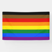Philadelphia Pride Flag LGBTQ Spandoek (Horizontaal)