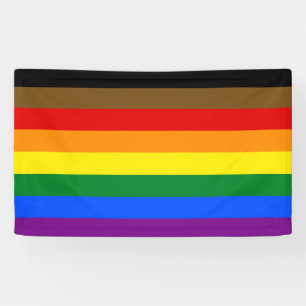 Philadelphia Pride Flag LGBTQ Spandoek