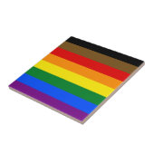 Philadelphia Pride Flag LGBTQ Tegeltje (Zijkant)