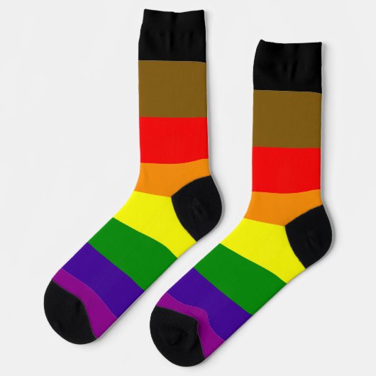 Philadelphia Pride regenboog gestreept holebi Sokken (Links)