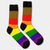 Philadelphia Pride regenboog gestreept holebi Sokken (Rechts)