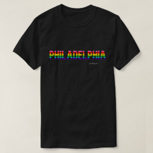 Philadelphia Pride T-shirt   Regenboogvlag