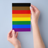 Philadelphia Pride-vlag LGBTQ Flyer (Hand)