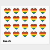Philadelphia Pride-vlag LGBTQ Hart Sticker (Vel)