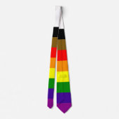 Philadelphia Pride Vlag Regenboog LGBT Gestreept Stropdas (Achterkant)