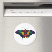Philadelphia Rainbow Pride Flag Swallowtail Magneet (Insitu (Vaatwasser))