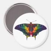Philadelphia Rainbow Pride Flag Swallowtail Magneet (Voorkant / Achterkant)