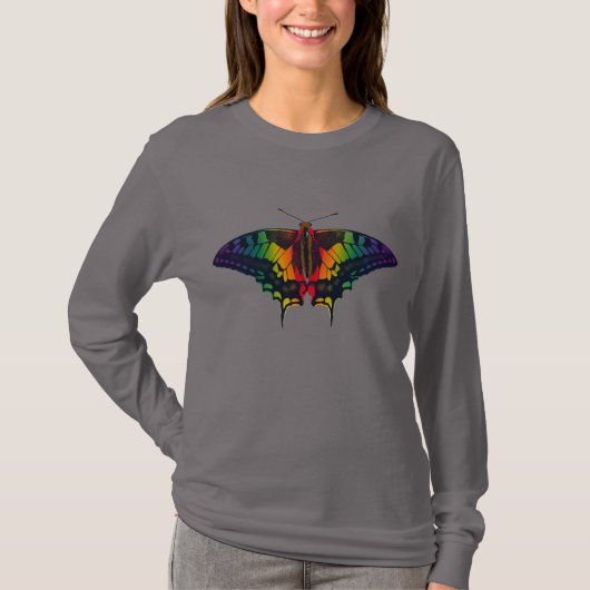 Philadelphia Rainbow Pride Flag Swallowtail T-shirt (Voorkant)