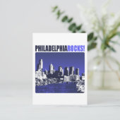 Philadelphia Rocks! Briefkaart (Staand voorkant)