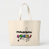 Philadelphia Rocks Grote Tote Bag (Voorkant)