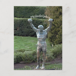 Philadelphia Rocky-standbeeld Briefkaart
