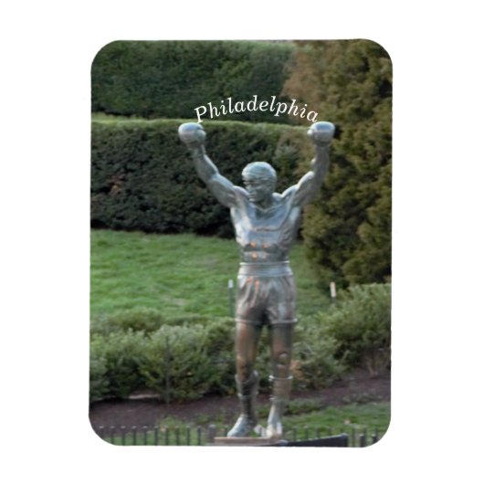 Philadelphia Rocky Statue Magneet (Verticaal)
