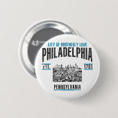 Philadelphia Ronde Button 5,7 Cm (Voorkant /achterkant)