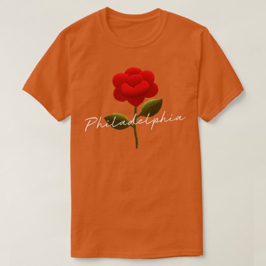 Philadelphia-Roos T-shirt (Design voorkant)