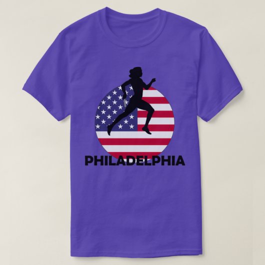Philadelphia Running relay T-shirt (Design voorkant)