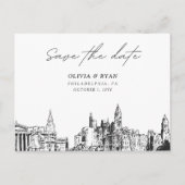 Philadelphia Save the Date Briefkaart (Voorkant)