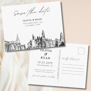 Philadelphia Save the Date Briefkaart