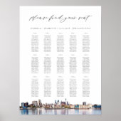 PHILADELPHIA Schilderde skyline Wedding Seding Cha Poster (Voorkant)