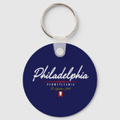 Philadelphia Script Sleutelhanger (Voorkant)