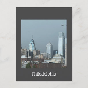 Philadelphia Silhouet Foto Ansichtkaart Briefkaart